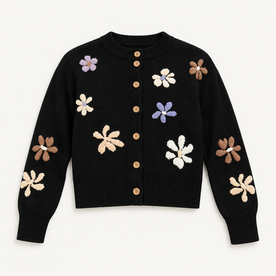 Liora Floral Embroidered Cardigan